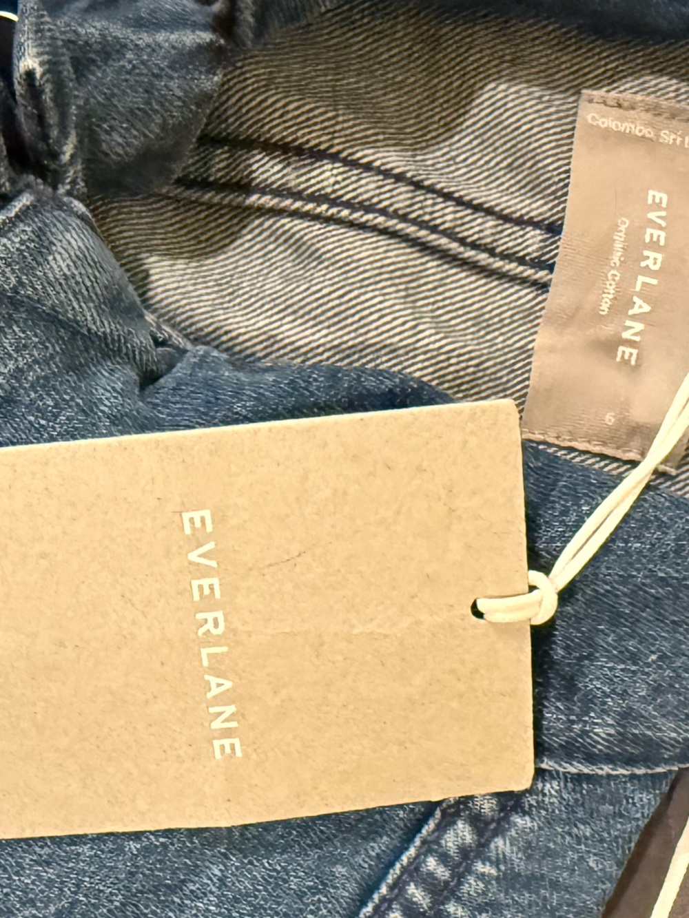 NWT Everlane Women’s “The Super Soft Jean Coverall” Blue Short-Sleeve Jumpsuit 6 - Picture 4 of 6
